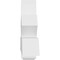 Ekena Millwork Redmond Architectural Grade PVC Gable Bracket, 84"W x 21"H x 6"D x 6"F, 6/12 Pitch GBP084X21X0606RED00 - alternate 3
